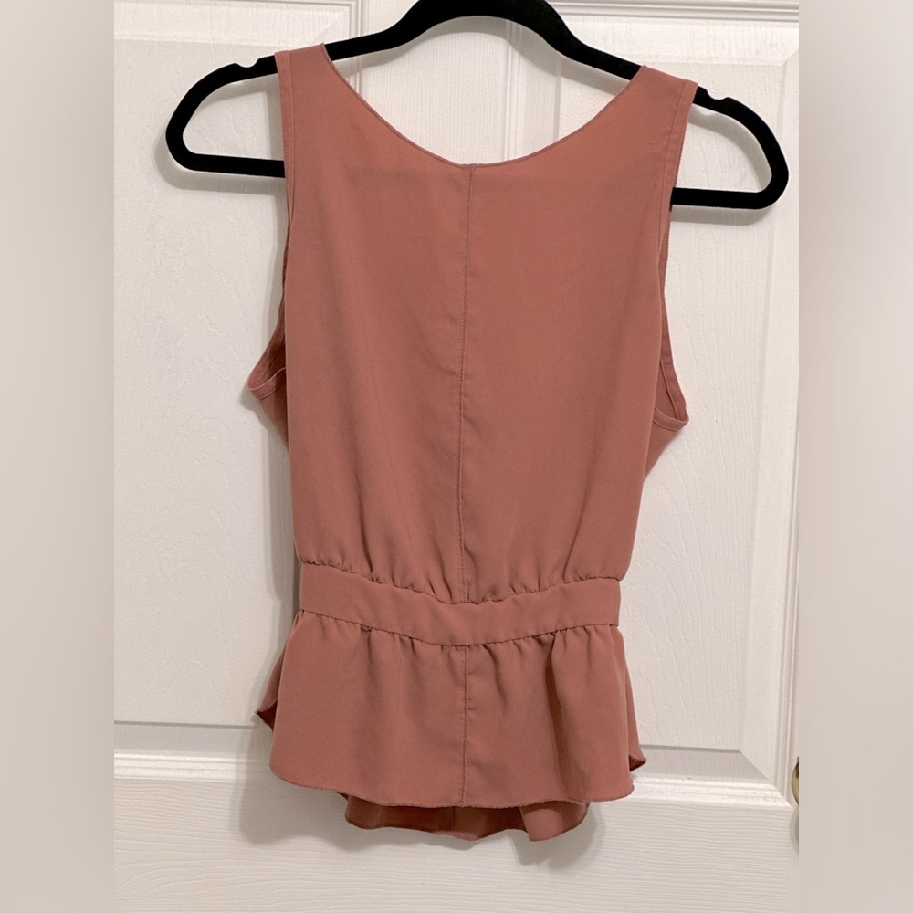 WILFRED peplum tank with low back
